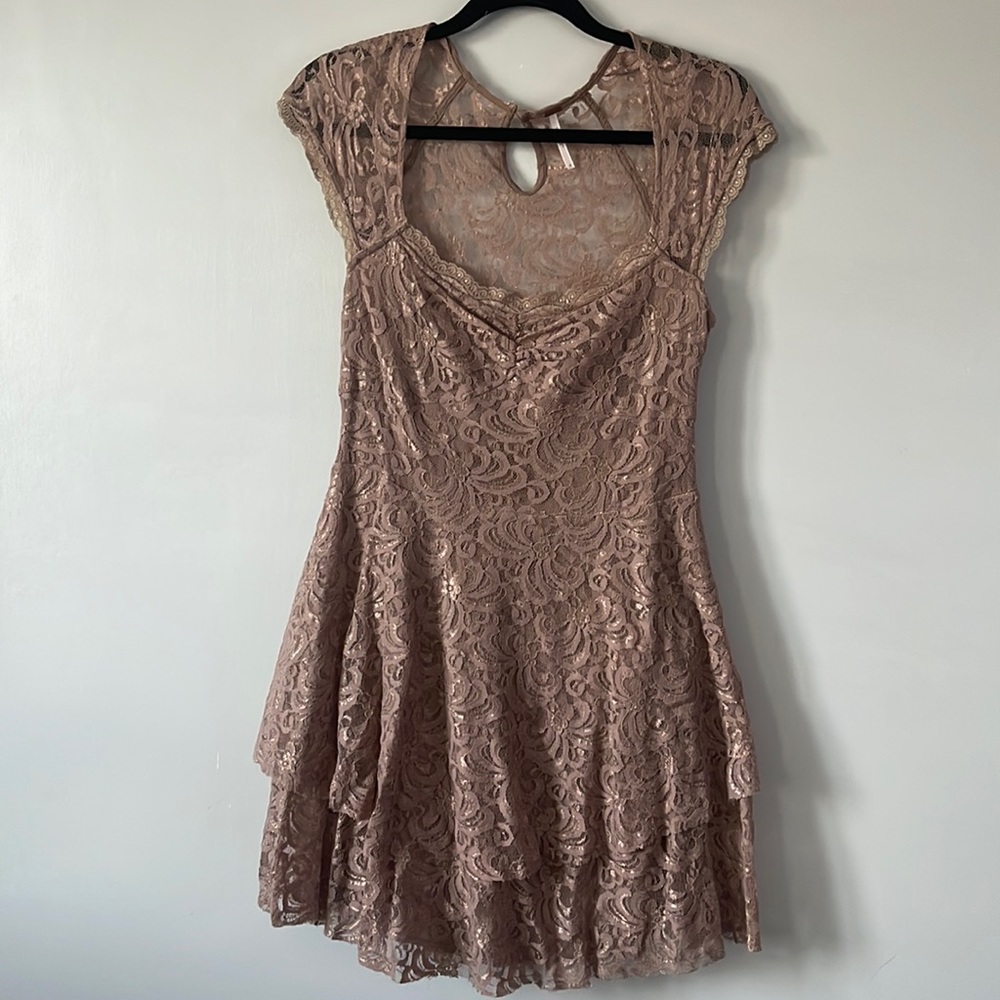 Free People Lace Mini Dress